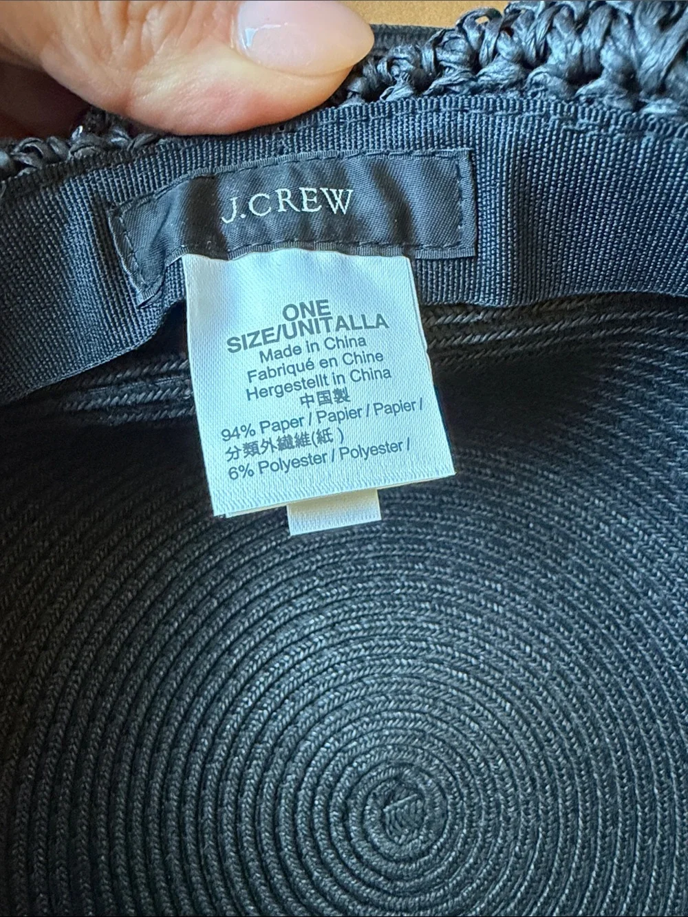 J. Crew Wide Brim Straw Hat